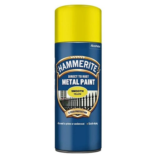 HAMMERITE Lakirni sprej Smooth (Sijoče, 400 ml, Rumena) Cene