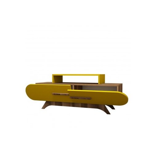 Hanah home rose walnut yellow polica za tv Slike