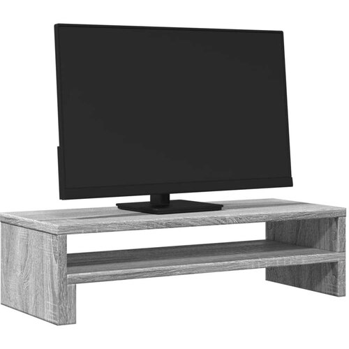 VidaXL stalak za monitor siva boja hrasta 54x22x15cm konstruirano drvo Slike