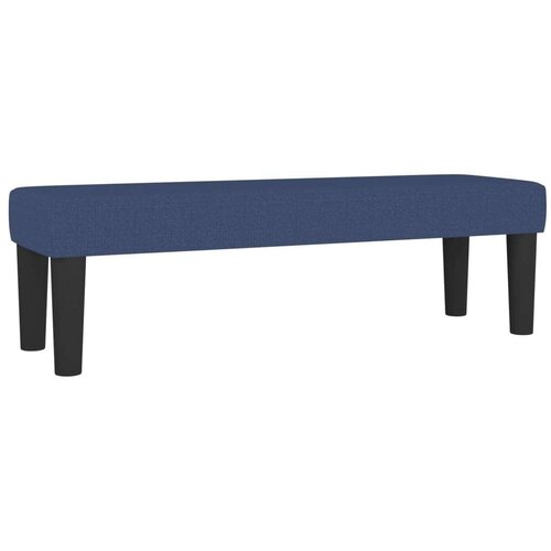 VidaXL Krevet s oprugama i madracem plavi 180x200 cm od tkanine Slike