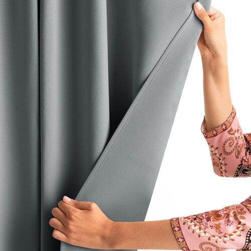 Restilo Siva zatamnjujuća/termo izolacijska zavjesa 140x245 cm Pleat &amp;ndash; Slike