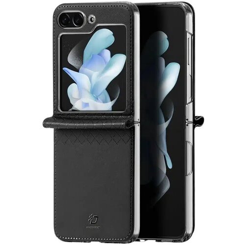 Dux ducis Bril - usnjena torbica za Samsung Galaxy Z Flip5 5G črna Slike