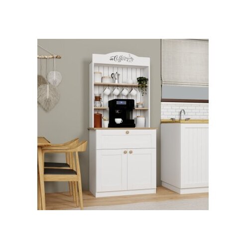 Hanah home Lucas 1600-93 White Coffee Stand Slike