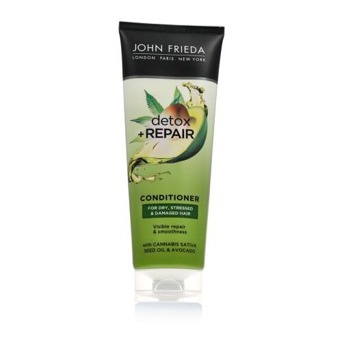 John Frieda Detox & Repair 250 ml balzam za lase krhki lasje poškodovani lasje suhi lasje za ženske Cene