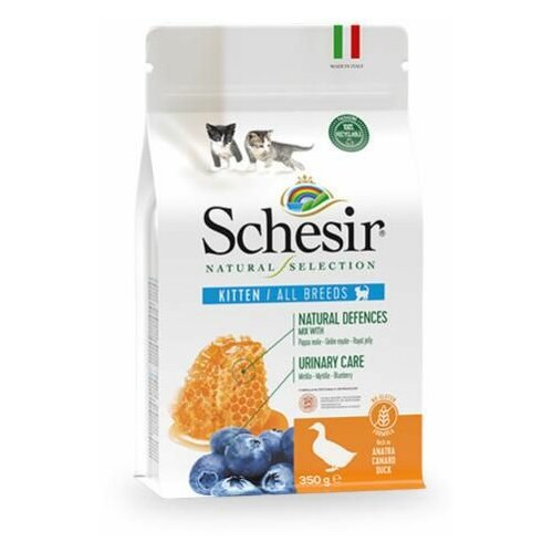 Schesir Dry Natural Selection Kitten Pačetina, hrana za mačiće 350 g Slike