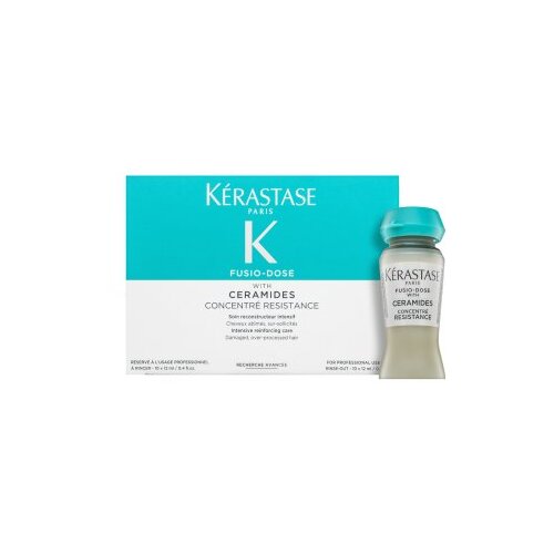 K&amp;eacute;rastase Fusio-Dose Concentr&amp;eacute; Resistance zdravljenje las za oslabljene lase 10 x 12 ml Slike