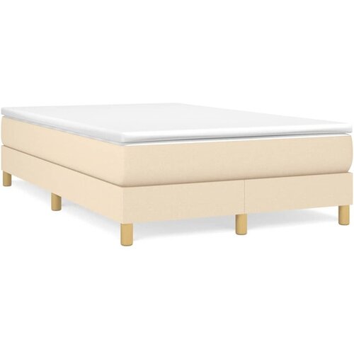 vidaXL Krevet box spring s madracem krem 120 x 190 cm od tkanine Cijene