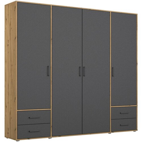 Modern Living Omara S Klasičnimi Vrati Voyager, Barva Hrasta, Siva Cene