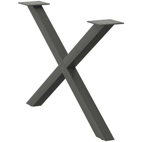 vidaXL noge kavne mizice x-oblika 2 kosa antracit 70x(72-73) cm jeklo Cene