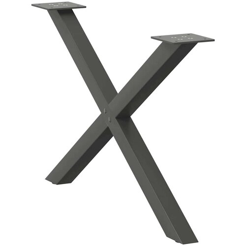 vidaXL Noge stolića za kavu X-oblika 2 kom antracit 70x(42-43)cm čelik Cene