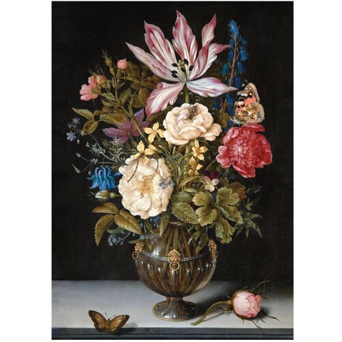  1000 KOM TUBA ART.3 AMBROSIUS BOSSCHAERT &amp;quot;STILL-LIFE WITH FLOWERS&amp;quot; INTERDRUK Slike