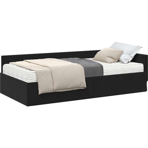  Kutni krevetni okvir s madracem Ostalo 2 pcs Siva Bar&amp;scaron;un Slike