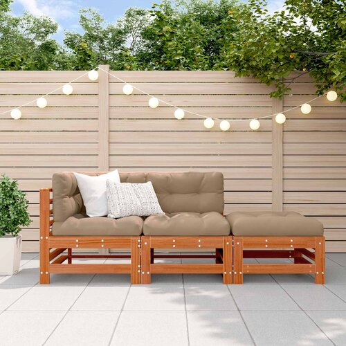  Set lounge namje&scaron;taja za vrt 3 pcs Vo&scaron;tanosmeđa Cijene