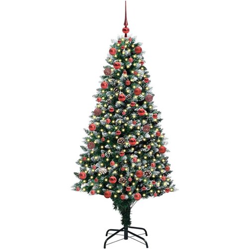 VidaXL Umjetno božićno drvce Zelena 180 cm PVC i Čelik i Plastika Slike