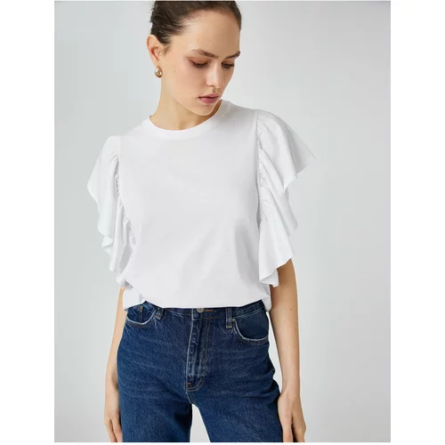 Koton Plus Size T-Shirt - White