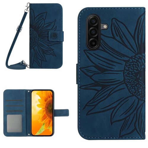 SUNSKY Eleganten ovitek etui za Samsung A36 / A37 / A56, Sončnica, Indigo moder Slike