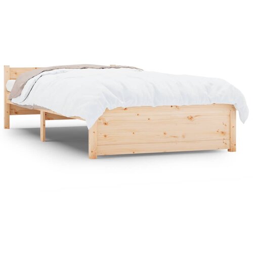Maison Chic Posteljni okvir - Enojna postelja - Postelja za odrasle trden les 75x190 cm-J15492, (21774909) Cene