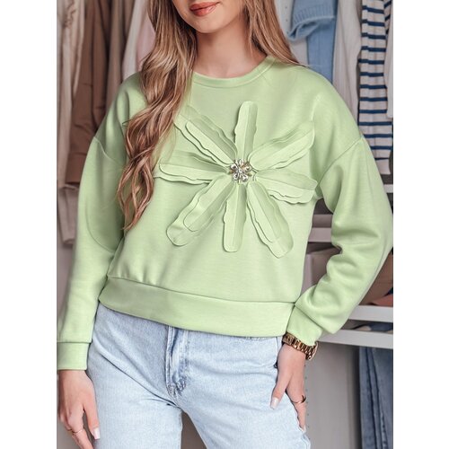 DStreet Bluza damska oversize z kwiatem PETITKA miętowa Cene