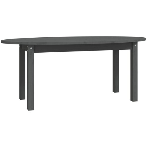 Maison Chic Klubska mizica - kavna mizica - Nizka mizica siva 110x55x45 trdna borovina, (21753311) Slike