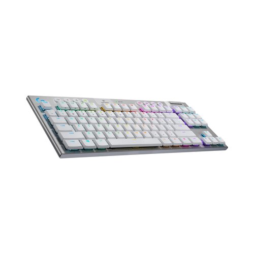 Logitech GAMING Tipkovnica G915 TKL LIGHTSPEED Wireless RGB, GL Tactile, bela, SLO g. Slike