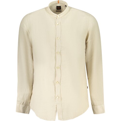Boss LONG SLEEVE SHIRT MEN BEIGE Slike