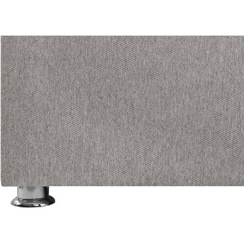 MID.YOU OBLAZINJENA POSTELJA 90 cm x 200 cm , les, kovina, umetna masa, tekstil svetlo siva Slike