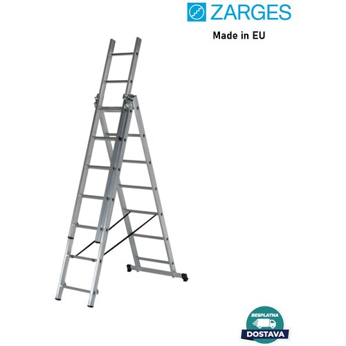 Zarges Trodelne Aluminijumske Merdevine 3x7 - 4m Cene