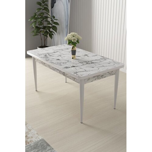 Hanah home Trpezarijski sto Nil, 110x76x71 cm, Bijeli Slike