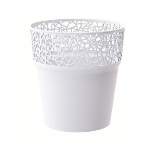 Prosperplast saksija tre 15X15CM bela pr DTRE145-S449 Slike