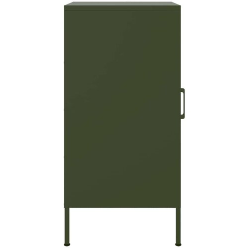 vidaXL Komoda 2 kosa olivno zelena 36x39x79 cm hladno valjano jeklo Cene