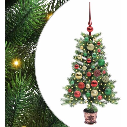  Božićno drvce s 150 LED svjetlima s stalakom Zelena 90 cm PE Slike