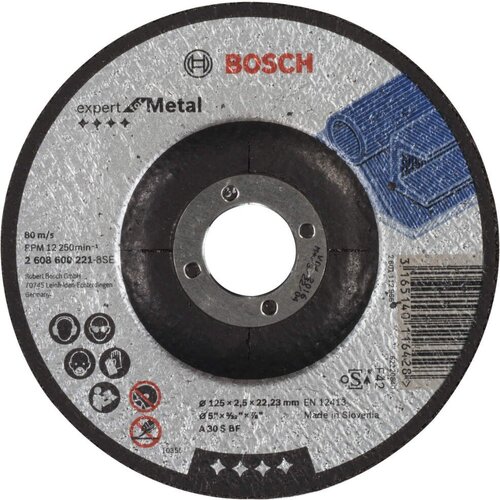 Bosch rezna ploča ispupčena Expert for Metal A 30 S BF, 125 mm, 2,5 mm - 2608600221 Cene