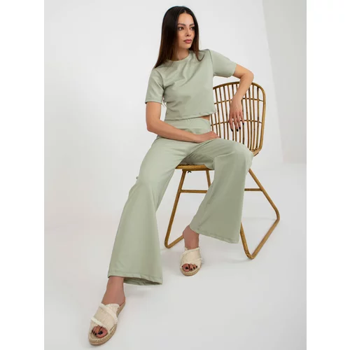 Fashion Hunters Mint two-piece casual set with trousers