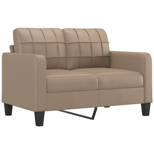  4-dijelni set sofa s jastucima boja cappuccina od umjetne kože Slike