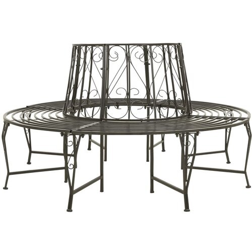 vidaXL Vrtna drevesna klop 160 cm jeklo Cene