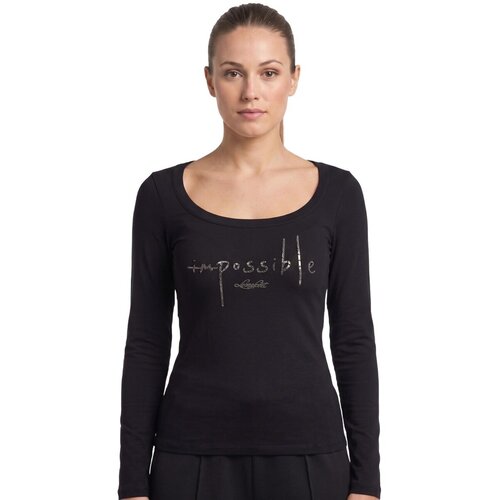 Leone 1947 Majice &amp;amp; Polo majice Woman Long Sleeves Lux Črna Slike
