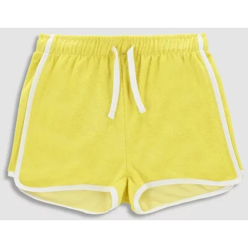 Coccodrillo Dječje kratke hlače boja: žuta, glatki materijal, podesivi struk
