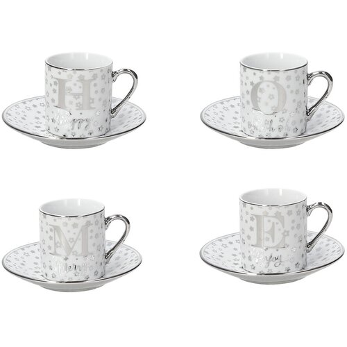 Tognana Set &amp;scaron;oljica za kafu Home, 4 komada, Beli Slike
