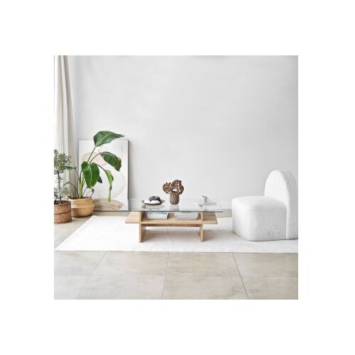 Hanah home sto za dnevnu sobu saga rectangle sapphire transparent Slike