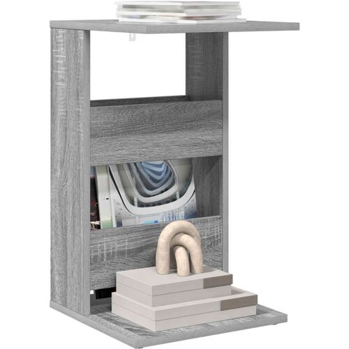  Bocni stol Siva Sonoma 40 x 35 x 60 5 cm Konstruirano drvo Slike