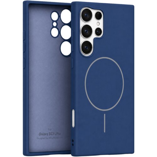  velvet touch magsafe maska za samsung galaxy S23 ultra - plava Cene