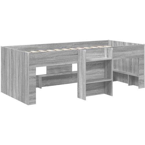  Kreveta za visoko spavanje djece 2 pcs Siva Sonoma - Siva Sonoma 100 x 200 cm Slike