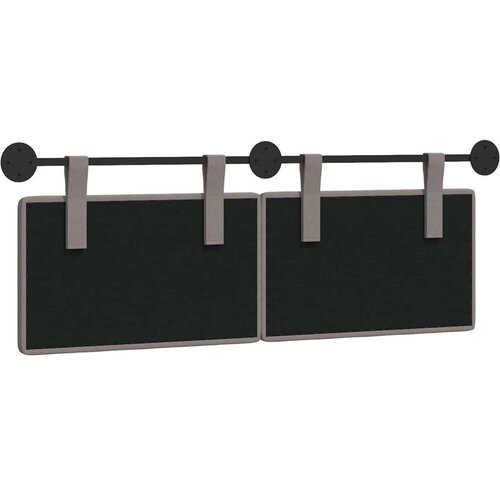  Držeće uzglavlje Zidne tkanina - Sivo-smeđa 120 cm bez LED Slike