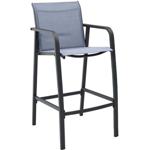 Maison Chic Vrtni barski stoli - Stol za vrt 2 kosa siv tekstil JS235, (21878349) Slike