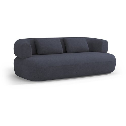 Micadoni Temno modra sedežna garnitura iz tkanine bouclé 178 cm Jenny – Cene