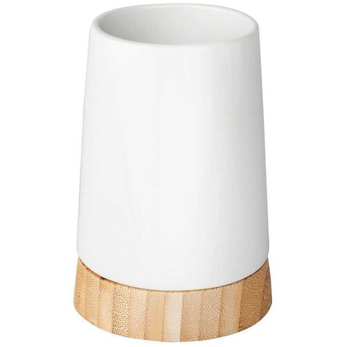 Wenko Bel keramičen komplet pripomočkov za kopalnico Bamboo &amp;ndash; Slike