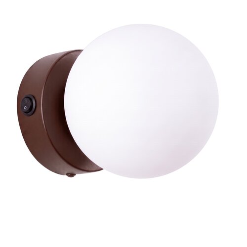 Sollux Lighting Stenska svetilka YOLI 1 rjava s stikalom, (5000352072) Cene