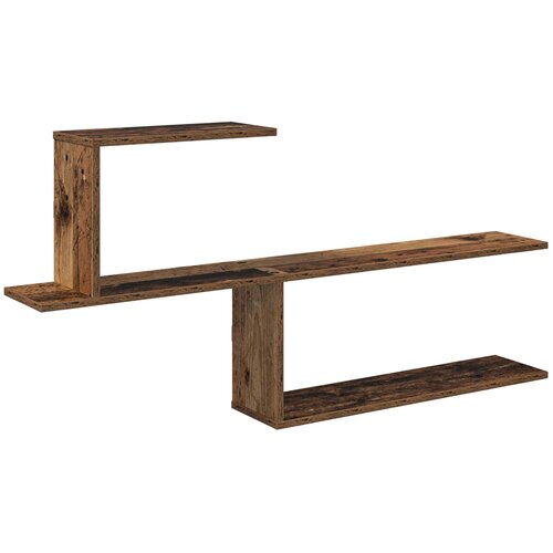 vidaXL Zidna polica Staro drvo 122 x 18 x 60 cm Konstruirano drvo - Staro drvo Cene