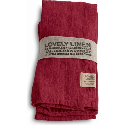 Lovely Linen Serviete - Cabernet Slike