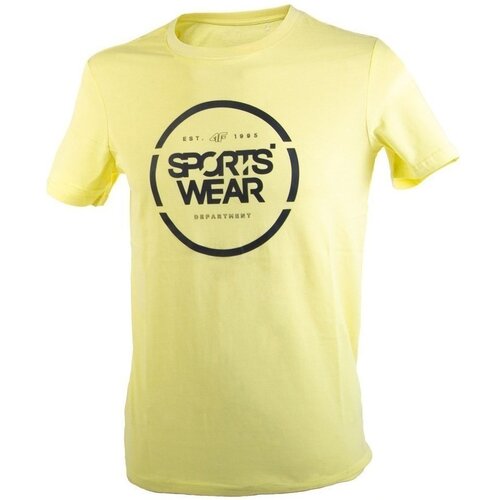 4f Majice s kratkimi rokavi TSM035 Rumena Cene